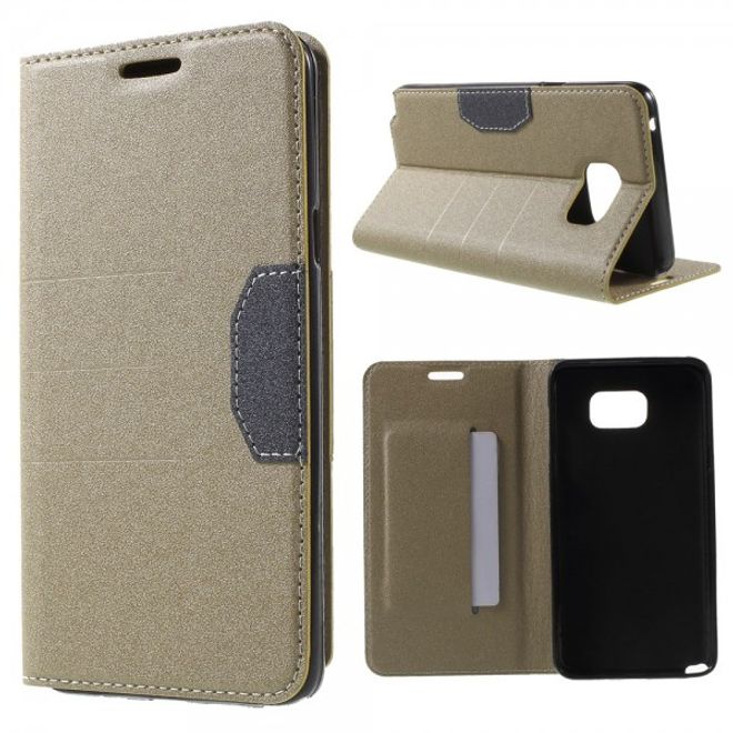 Samsung Galaxy Note 5 Leder Case mit Textur - champagnerfarben