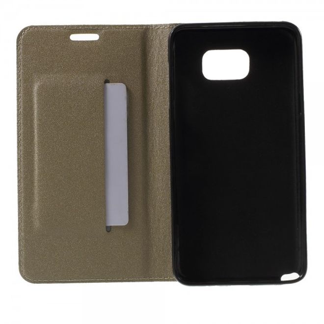 Samsung Galaxy Note 5 Leder Case mit Textur - champagnerfarben