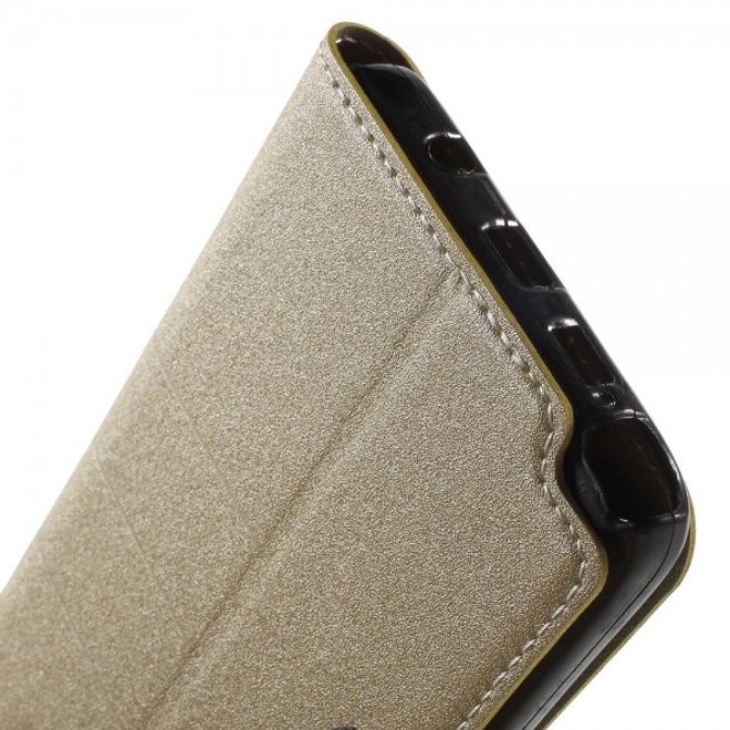 Samsung Galaxy Note 5 Leder Case mit Textur - champagnerfarben
