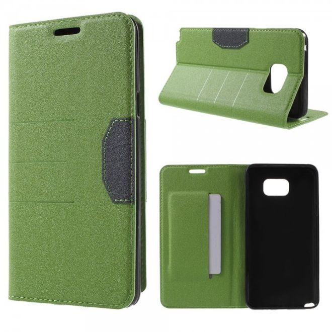 Samsung Galaxy Note 5 Leder Case mit Textur - grün