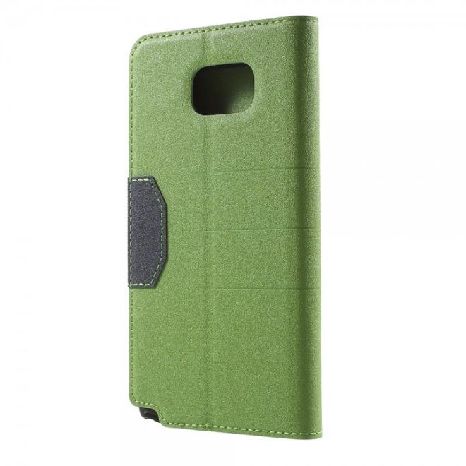 Samsung Galaxy Note 5 Leder Case mit Textur - grün