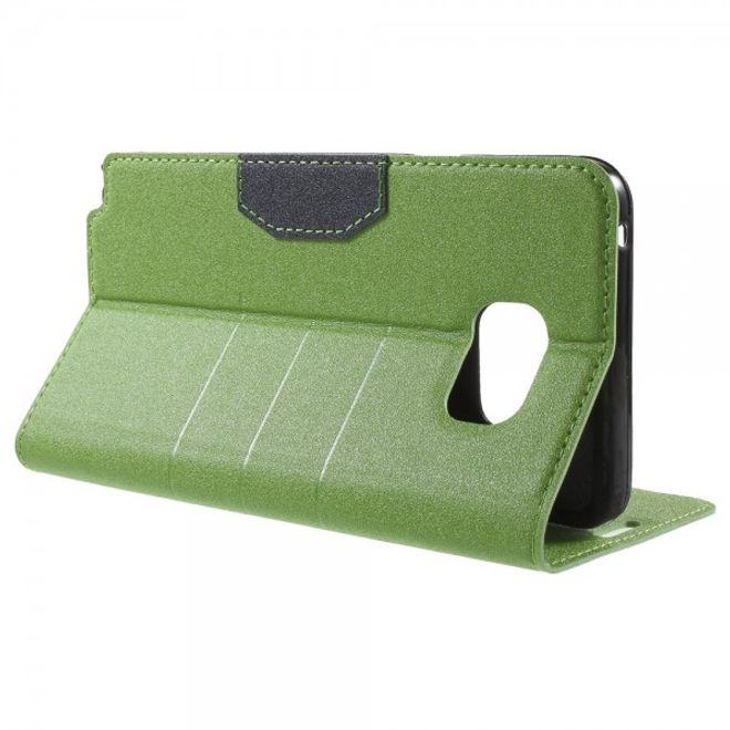 Samsung Galaxy Note 5 Leder Case mit Textur - grün