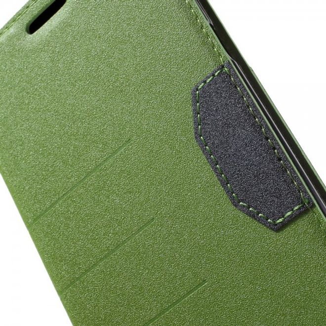 Samsung Galaxy Note 5 Leder Case mit Textur - grün