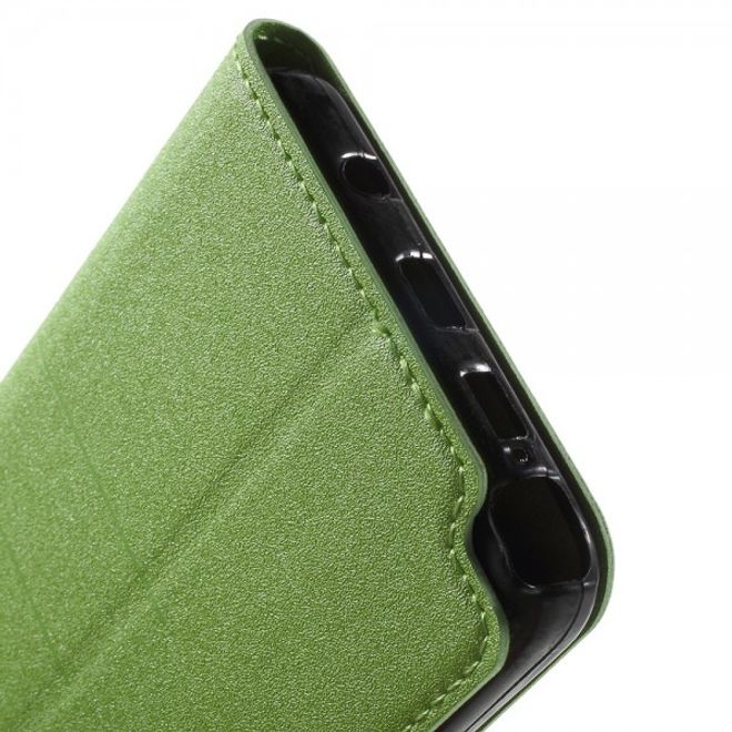 Samsung Galaxy Note 5 Leder Case mit Textur - grün