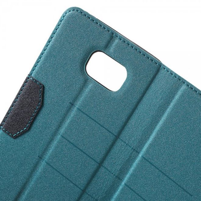 Samsung Galaxy Note 5 Leder Case mit Textur - hellblau