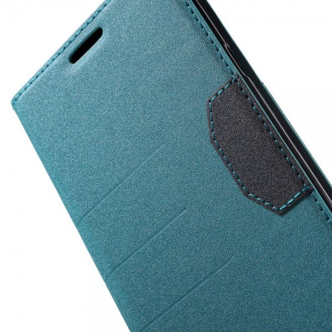 Samsung Galaxy Note 5 Leder Case mit Textur - hellblau