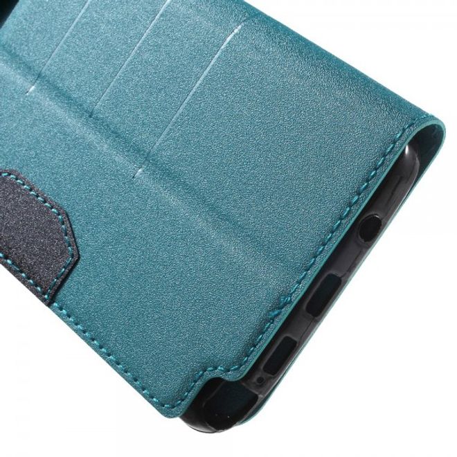 Samsung Galaxy Note 5 Leder Case mit Textur - hellblau