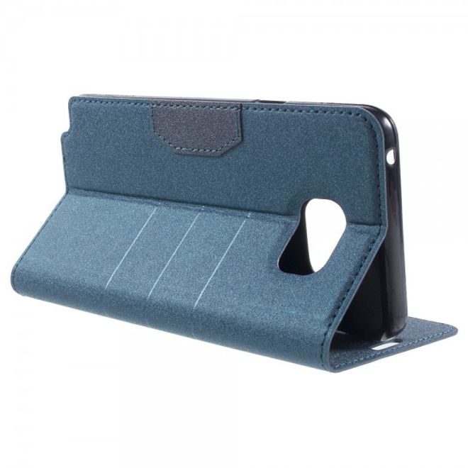 Samsung Galaxy Note 5 Leder Case mit Textur - dunkelblau