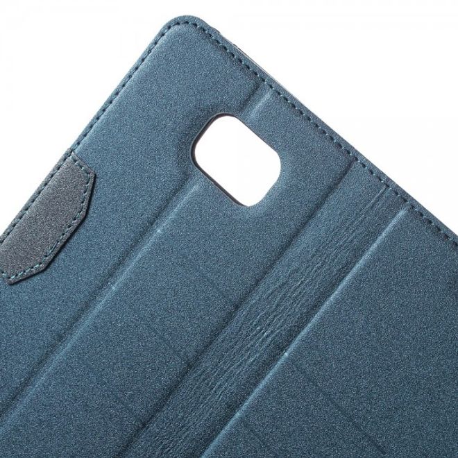 Samsung Galaxy Note 5 Leder Case mit Textur - dunkelblau
