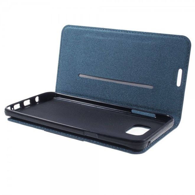 Samsung Galaxy Note 5 Leder Case mit Textur - dunkelblau