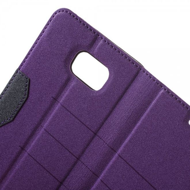 Samsung Galaxy Note 5 Leder Case mit Textur - purpur