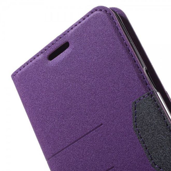 Samsung Galaxy Note 5 Leder Case mit Textur - purpur