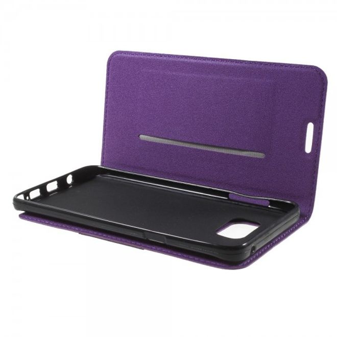 Samsung Galaxy Note 5 Leder Case mit Textur - purpur