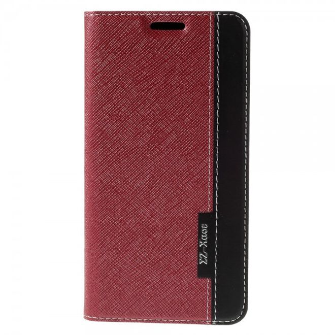 Samsung Galaxy Note 5 Kontrastreiches Leder Case - rot