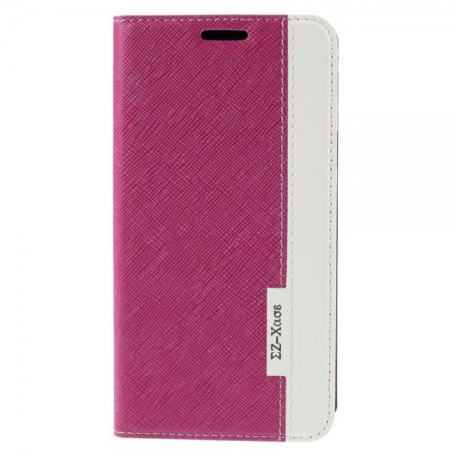 Samsung Galaxy Note 5 Kontrastreiches Leder Case - rosa