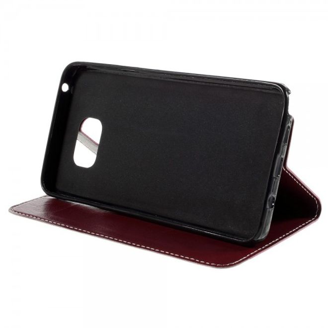 Samsung Galaxy Note 5 Kontrastreiches Leder Case - rosa