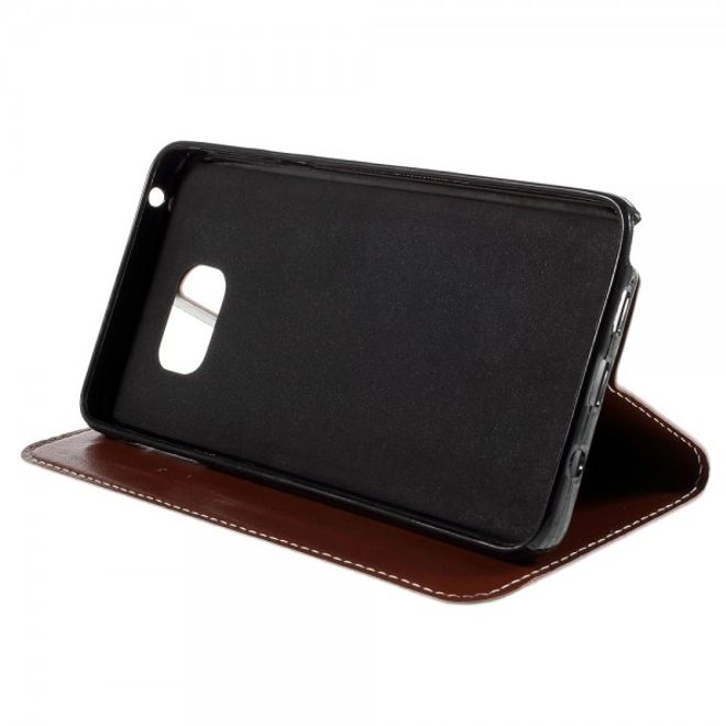 Samsung Galaxy Note 5 Kontrastreiches Leder Case - gold