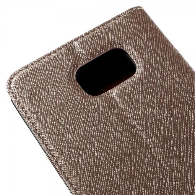 Samsung Galaxy Note 5 Kontrastreiches Leder Case - gold