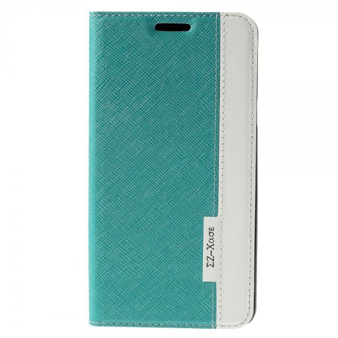 Samsung Galaxy Note 5 Kontrastreiches Leder Case - blau