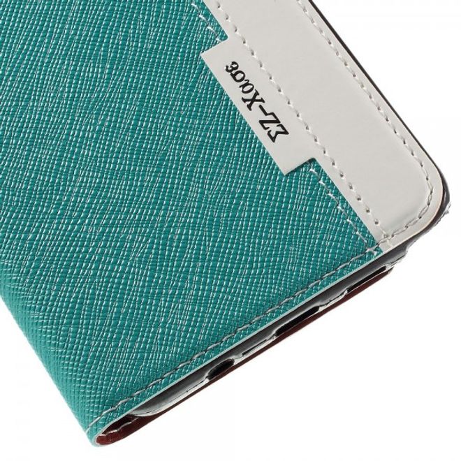 Samsung Galaxy Note 5 Kontrastreiches Leder Case - blau