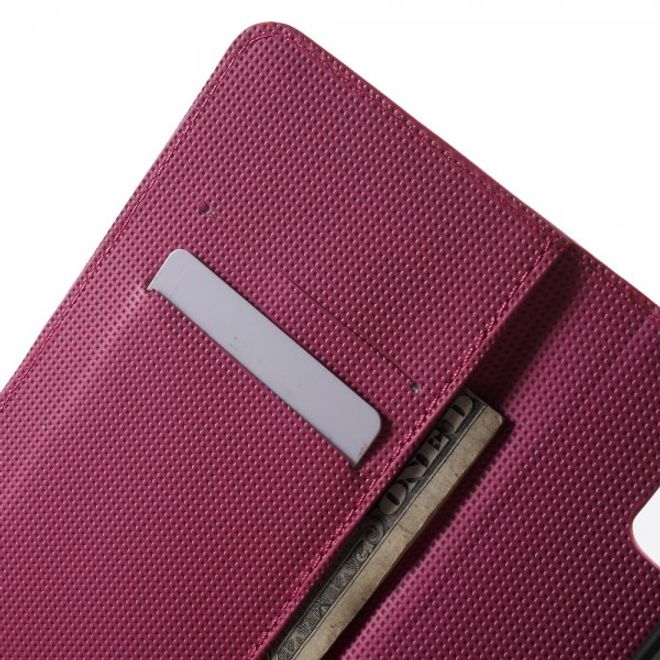 Samsung Galaxy Note 5 Leder Case mit Lasergravur und Schmetterling - rosa
