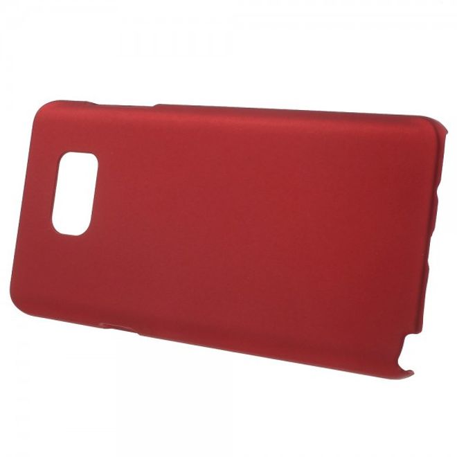 Samsung Galaxy Note 5 Gummiertes Hart Plastik Case - rot