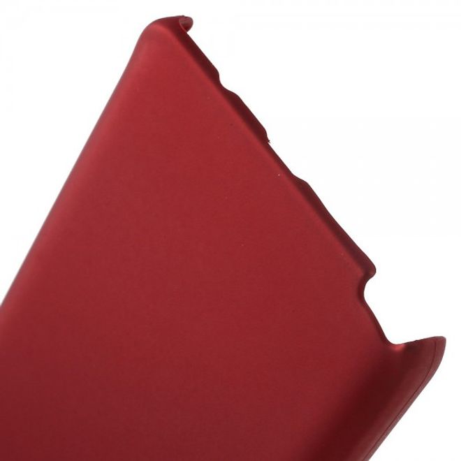 Samsung Galaxy Note 5 Gummiertes Hart Plastik Case - rot
