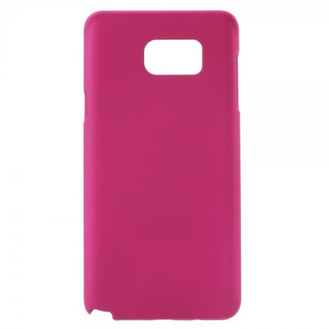 Samsung Galaxy Note 5 Gummiertes Hart Plastik Case - rosa