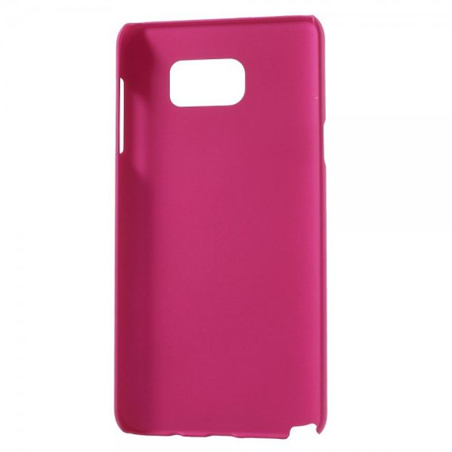Samsung Galaxy Note 5 Gummiertes Hart Plastik Case - rosa