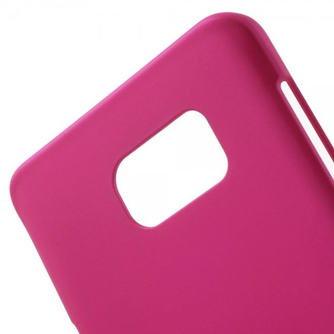 Samsung Galaxy Note 5 Gummiertes Hart Plastik Case - rosa