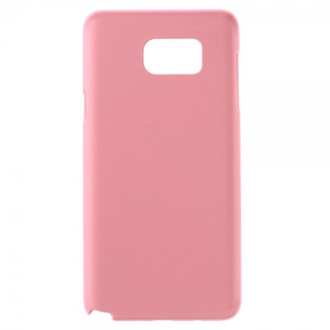 Samsung Galaxy Note 5 Gummiertes Hart Plastik Case - pink