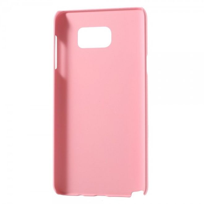 Samsung Galaxy Note 5 Gummiertes Hart Plastik Case - pink