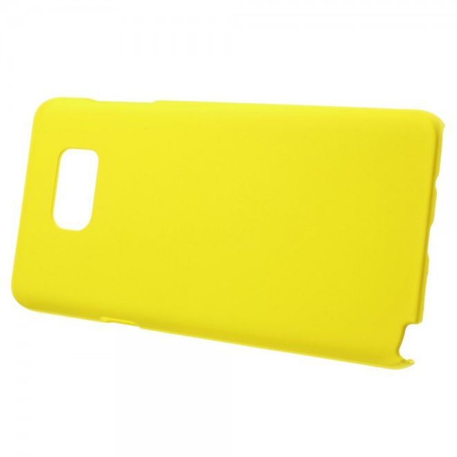 Samsung Galaxy Note 5 Gummiertes Hart Plastik Case - gelb
