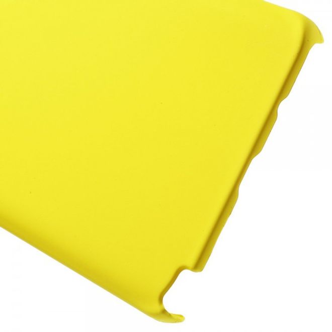 Samsung Galaxy Note 5 Gummiertes Hart Plastik Case - gelb