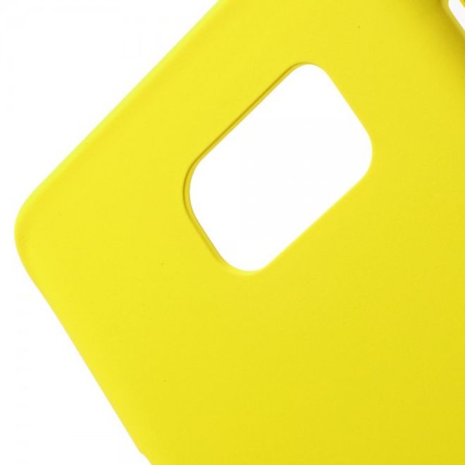 Samsung Galaxy Note 5 Gummiertes Hart Plastik Case - gelb
