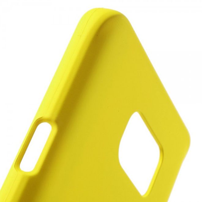 Samsung Galaxy Note 5 Gummiertes Hart Plastik Case - gelb