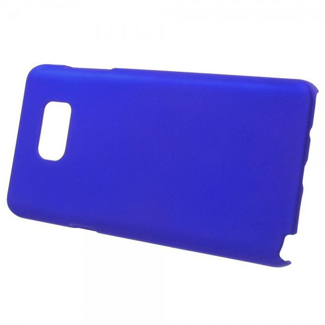 Samsung Galaxy Note 5 Gummiertes Hart Plastik Case - dunkelblau
