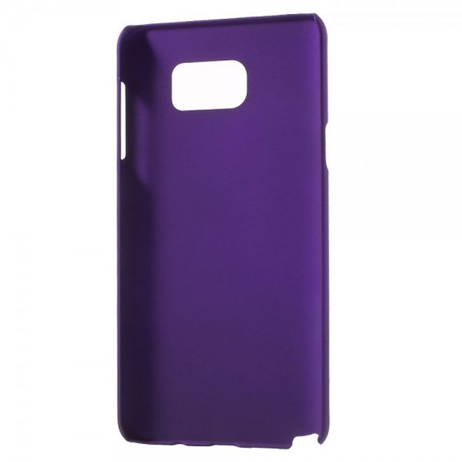 Samsung Galaxy Note 5 Gummiertes Hart Plastik Case - purpur