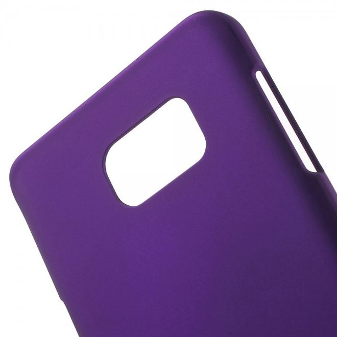 Samsung Galaxy Note 5 Gummiertes Hart Plastik Case - purpur