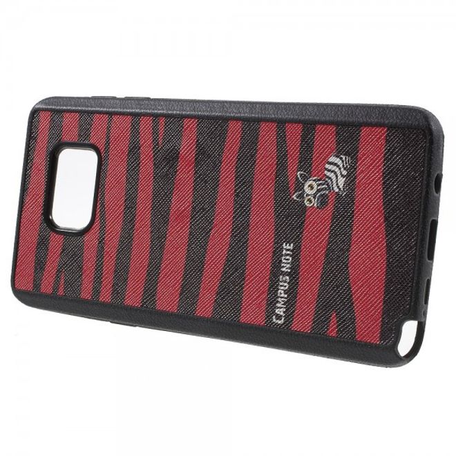 Samsung Galaxy Note 5 Elastisches Plastik Case mit Zebrastreifen