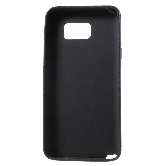 Samsung Galaxy Note 5 Elastisches Plastik Case mit Eiffelturm und Kartenmuster