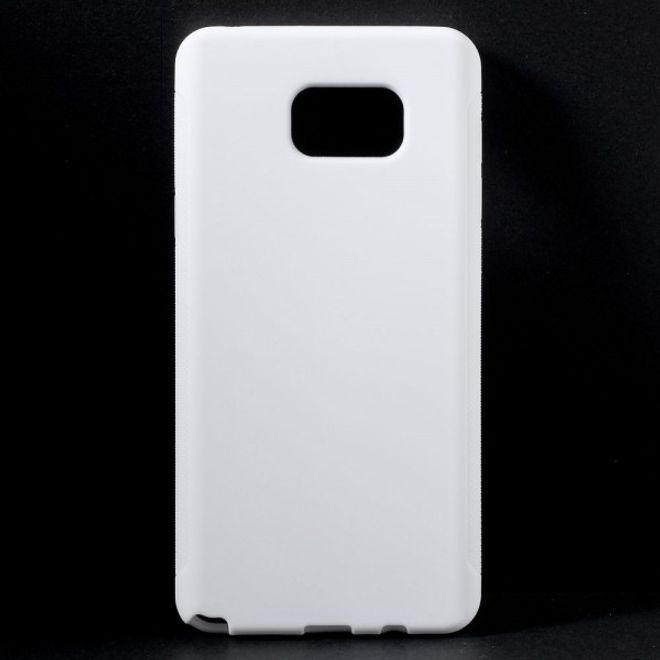 Samsung Galaxy Note 5 Rutschfestes, elastisches Plastik Case - weiss