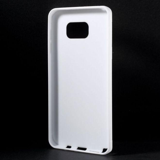 Samsung Galaxy Note 5 Rutschfestes, elastisches Plastik Case - weiss