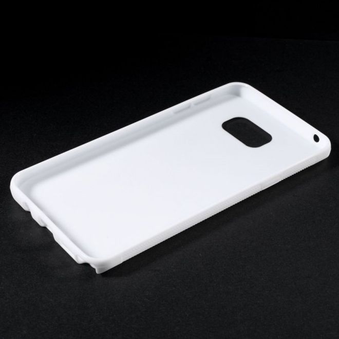 Samsung Galaxy Note 5 Rutschfestes, elastisches Plastik Case - weiss