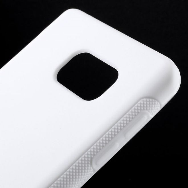 Samsung Galaxy Note 5 Rutschfestes, elastisches Plastik Case - weiss