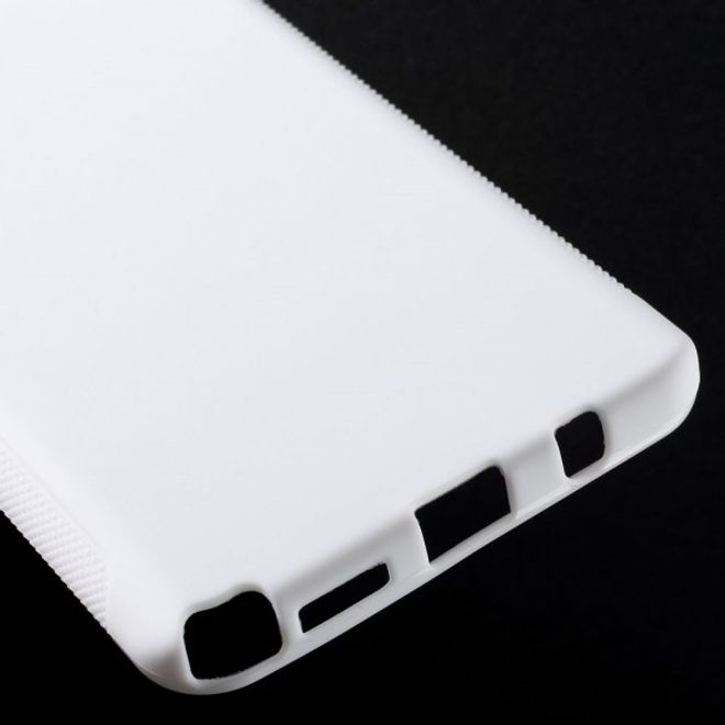 Samsung Galaxy Note 5 Rutschfestes, elastisches Plastik Case - weiss