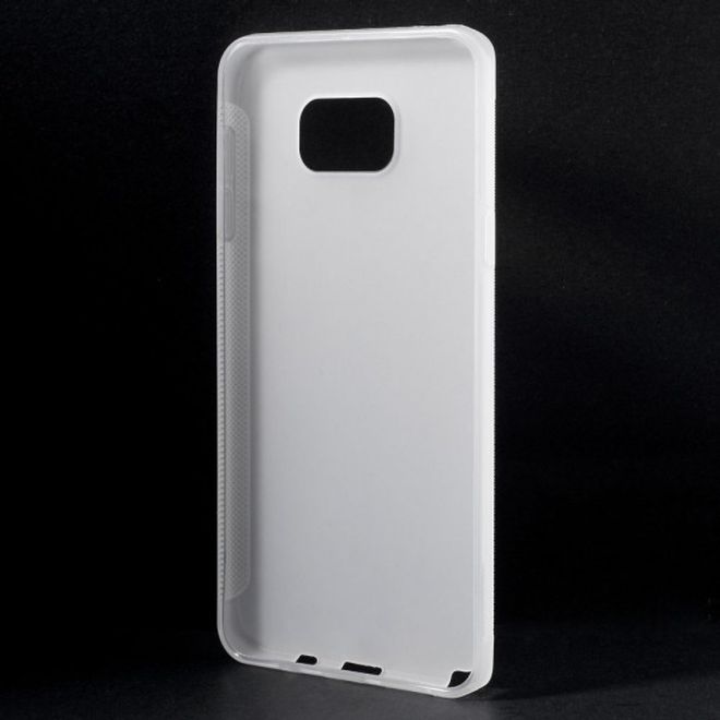 Samsung Galaxy Note 5 Rutschfestes, elastisches Plastik Case - transparent