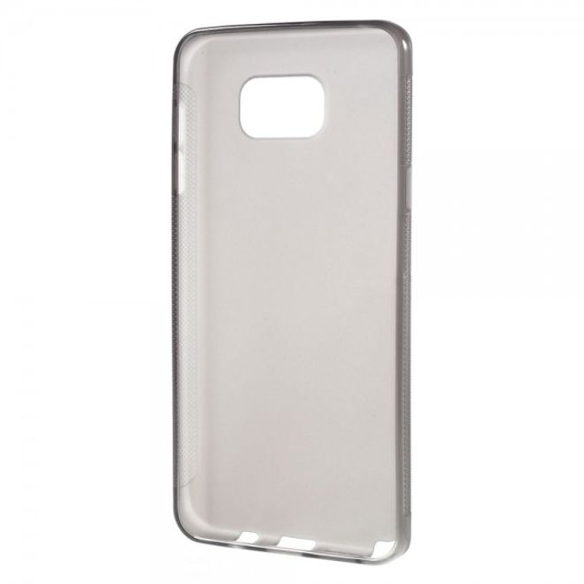 Samsung Galaxy Note 5 Rutschfestes, elastisches Plastik Case - grau