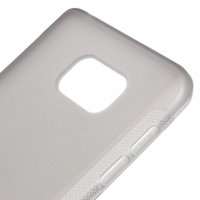 Samsung Galaxy Note 5 Rutschfestes, elastisches Plastik Case - grau
