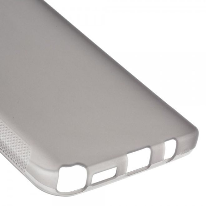 Samsung Galaxy Note 5 Rutschfestes, elastisches Plastik Case - grau